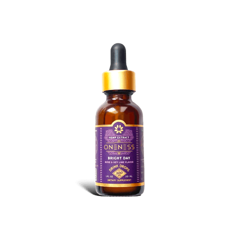ONENESS  Hemp Drink Drops - Bright Day - Non-Alcoholic Bitter - 1 Fl.Oz.